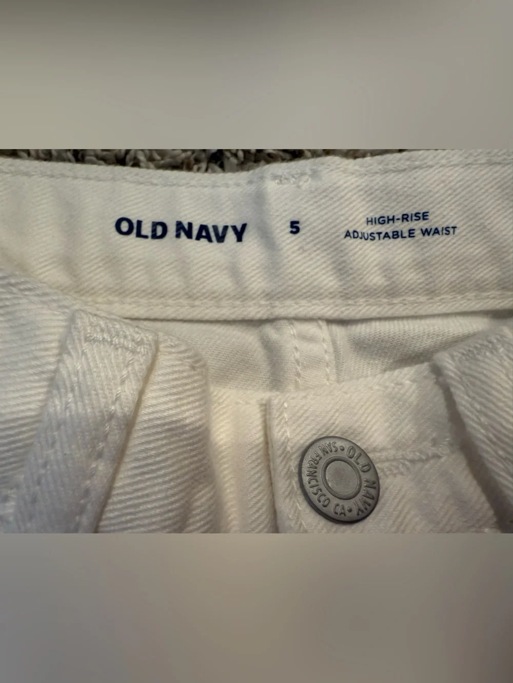 Old Navy White Denim Shorts